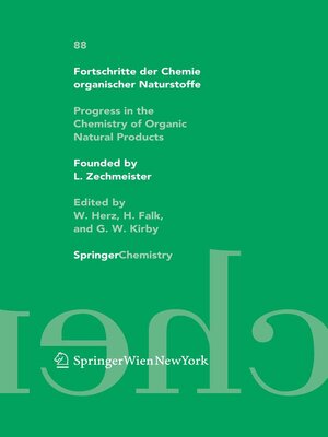 cover image of Fortschritte der Chemie organischer Naturstoffe / Progress in the Chemistry of Organic Natural Products 88